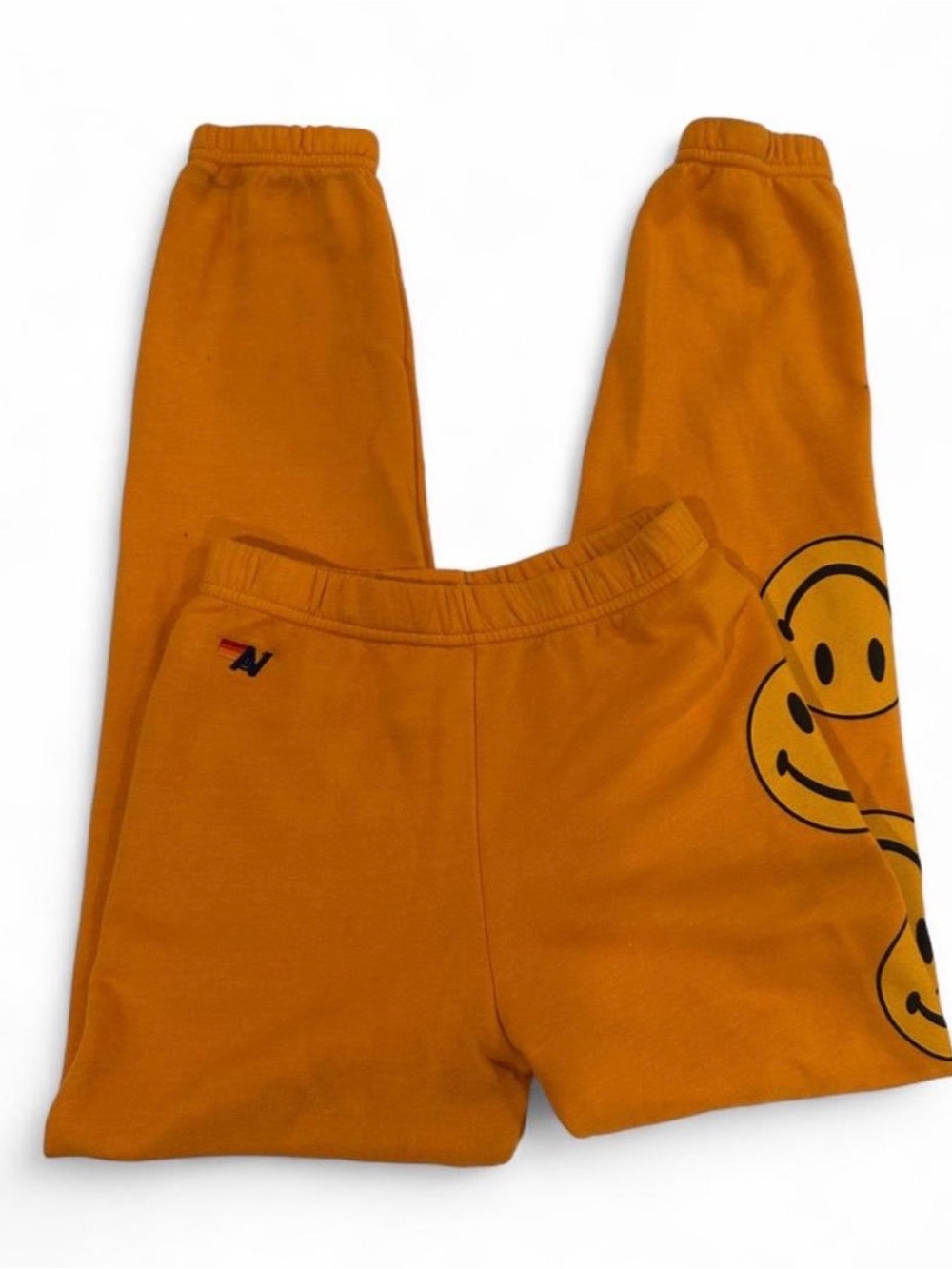Aviator Nation Kids Mustard Orange Smile Joggers